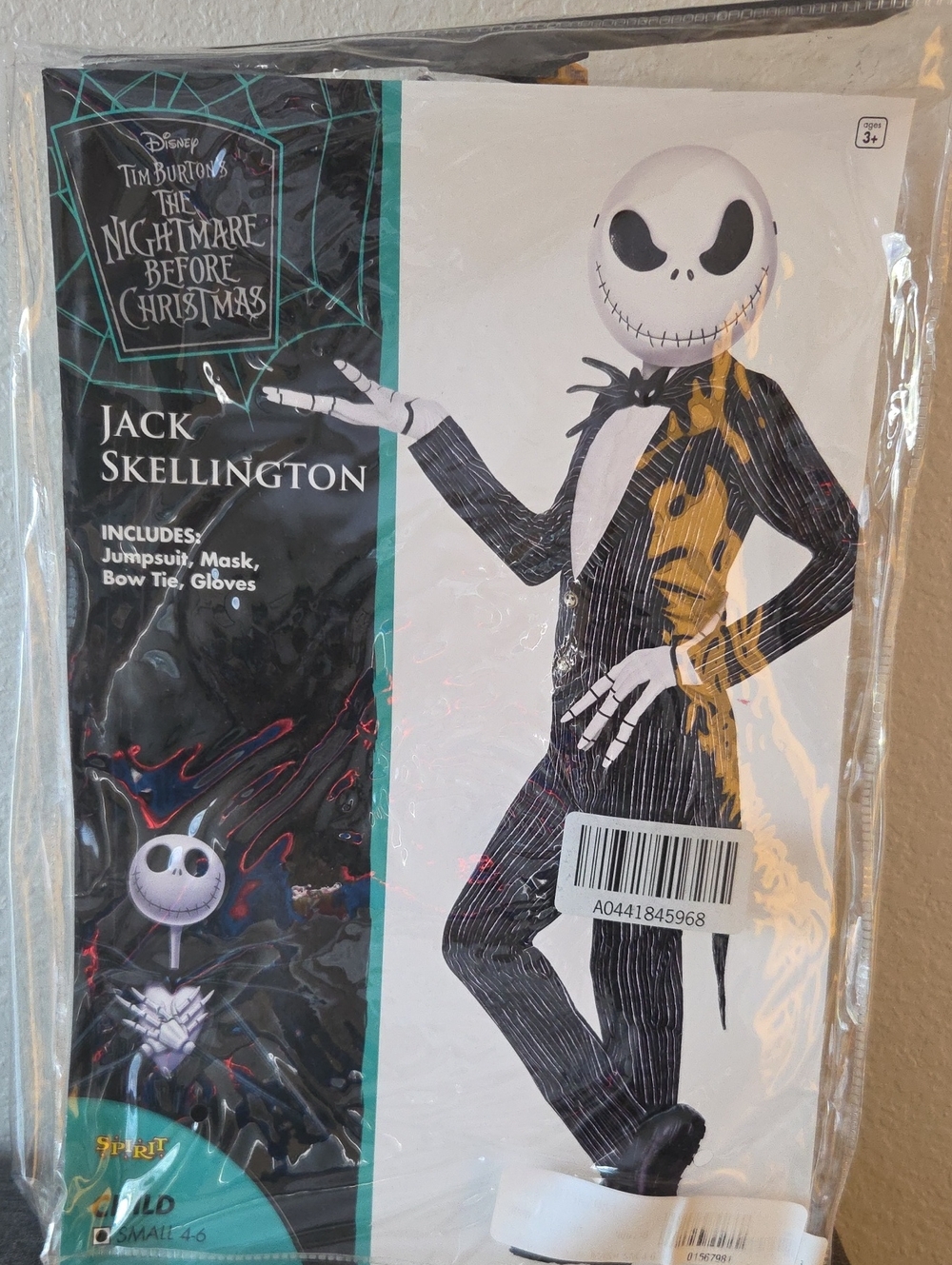 Disney Jack Skellington Costume - Black & White